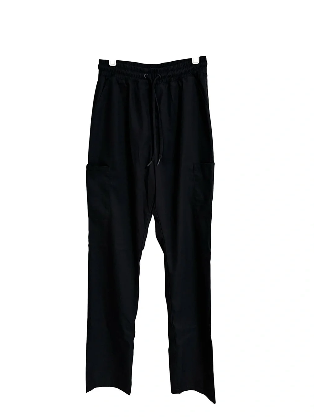 Jaanuu black stretch waistband high waisted nurse medical scrub pants size XST